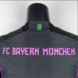 23/24 Bayern Munich away Black Player Soccer Jersey
