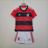 23/24 Flamengo home Kids Soccer  Jersey