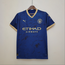 23/24 Manchester City Blue Fan Version  Soccer Jersey