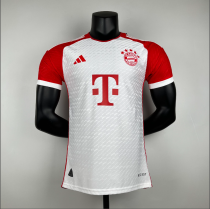 23/24 Bayern Munich Home White Player  Soccer Jersey