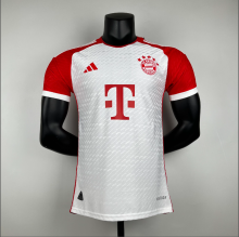 23/24 Bayern Munich Home White Player  Soccer Jersey