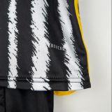23/24 Juventus Kids home Soccer Jersey