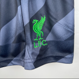 23/24 LIV home Kids Goalkeeper Black Soccer Jersey