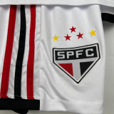 23/24  Sao Paulo home Kids Soccer Jersey