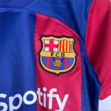 23/24  Barcelona home Kids  Soccer Jersey