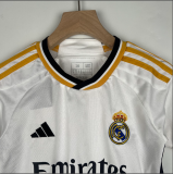 23/24 Real Madrid home Kids Soccer jersey