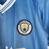 23/24 Manchester City home Kids Soccer Jersey