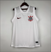 23/24 Corinthians Vest  Home  white Fan Version Soccer Jersey
