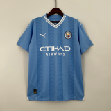 23/24 Manchester City Home Fan Version Soccer Jersey