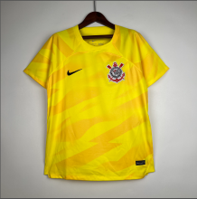 23/24 Corinthians Goalkeeper Yellow Fan Version Soccer Jersey