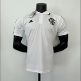 23/24 flamengo polo white Player Version Soccer Jersey