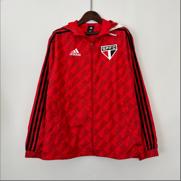 23/24 Sao Paulo  Windbreaker  Red