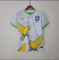 2022 World Cup  Brazil Special Edition White Soccer Jersey
