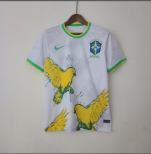 2022 World Cup  Brazil Special Edition White Soccer Jersey