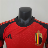 2022  World Cup Belgium  Home  Player Version  Soccer Jersey