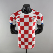 2022  World Cup Croatia home   Player Version  Soccer Jersey