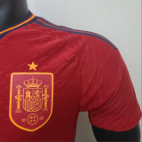 2022  World Cup Spain  Home  Player Version  Soccer Jersey