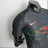 2022  World Cup  Portugal Training Suit Black  Soccer Jersey