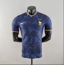 2022  World Cup  France Player Version Special Edition Blue Black  Soccer Jersey