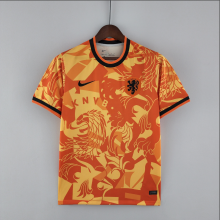 2022 World Cup  Netherlands Training Suit Orange  Fans Version  Soccer jersey