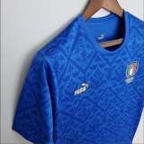 2022 Italy Euro Championship Special Edition Blue Soccer Jersey