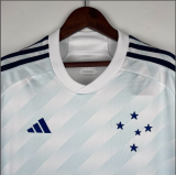 23/24 Cruzeiro away White Fan Version Soccer  Jersey