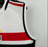 23/24  Sao Paulo Home Vest  Fans Version Soccer Jersey