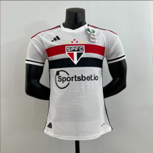 23/24  Sao Paulo Home Player Version  Soccer Jersey