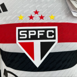 23/24  Sao Paulo Home Player Version  Soccer Jersey