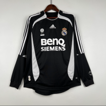 Retro 06/07  Real Madrid Long Sleeve Third Away Soccer Jersey