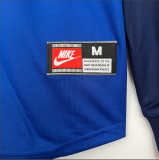 Retro  Barcelona 100th  Anniversary Home Long Sleeve Soccer  Jersey