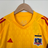 23/24  Goalkeeper colo colo  Kids yellow Soccer Jersey