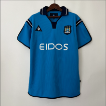 Retro  01/02 Manchester City  Home Soccer Jersey