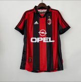 Retro 98/99 AC Milan Home  Soccer Jersey