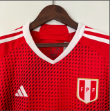 2023 Peru Away  red Soccer Jersey