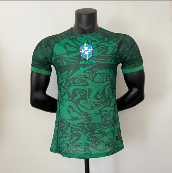 2023 Brazil Green Player Version Soccer Jersey