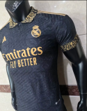 23/24 Real Madrid Black classic Player Version Soccer Jersey