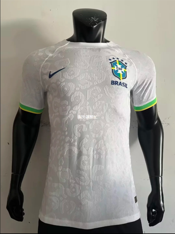 22-23 Brazil white  Player Version Soccer Jersey