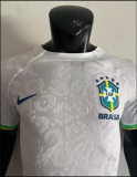 22-23 Brazil white  Player Version Soccer Jersey