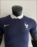 22/23  World Cup  France Lapel royal blue Soccer Jersey