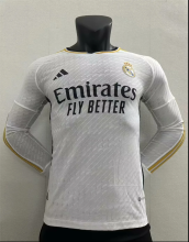 23-24 Real Madrid home Long Sleeve  Soccer Jersey