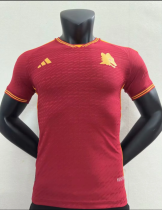 23-24  Rome Home Red Player Version Soccer Jersey