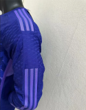 23-24 Argentina Long Sleeve away Soccer Jersey 1:1 Qualit (3 Stars 3星)