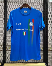 23/24 Napoli Champion blue Fan Version Soccer Jersey