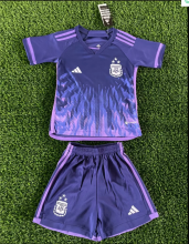 23/24  Argentina purple  kids Soccer Jersey 1:1 Qualit (3 Stars 3星)