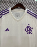 23/24 Flamengo White  Fan Version Soccer  Jersey
