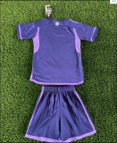23/24  Argentina purple  kids Soccer Jersey 1:1 Qualit (3 Stars 3星)