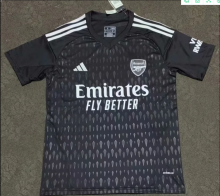 23-24 Arsenal  Goalkeeping is dressed in black  Fan Version Soccer Jersey