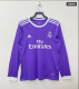 Retro 16/17  Real Madrid Long  Fan Version Away Soccer Jersey