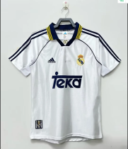 Retro 98/00   Real Madrid  Home   white Soccer Jersey